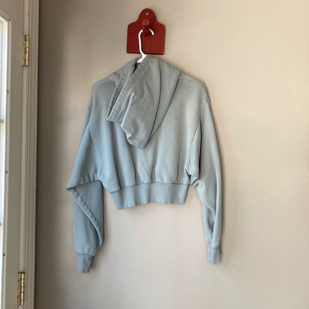Aritizia Tna Cozy Af Green Crop Hoodie S - Picture 3 of 5